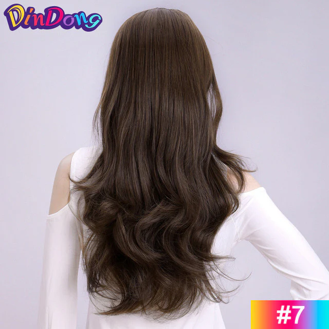 Heat Friendly Fibre Wavy 3/4 Ladies Half Wig - Image 15