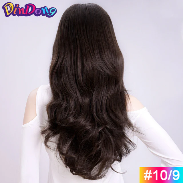 Heat Friendly Fibre Wavy 3/4 Ladies Half Wig - Image 16