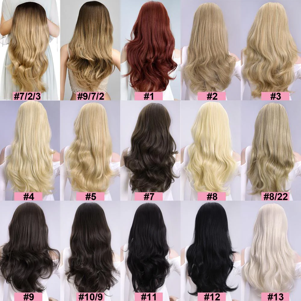 Heat Friendly Fibre Wavy 3/4 Ladies Half Wig - Image 2