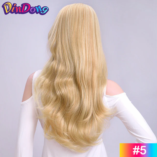 Heat Friendly Fibre Wavy 3/4 Ladies Half Wig - Image 6