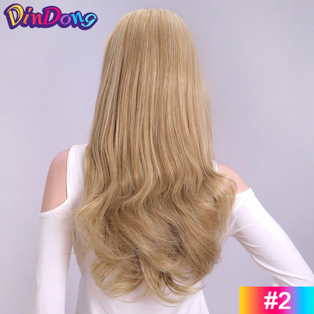 Heat Friendly Fibre Wavy 3/4 Ladies Half Wig - Image 8