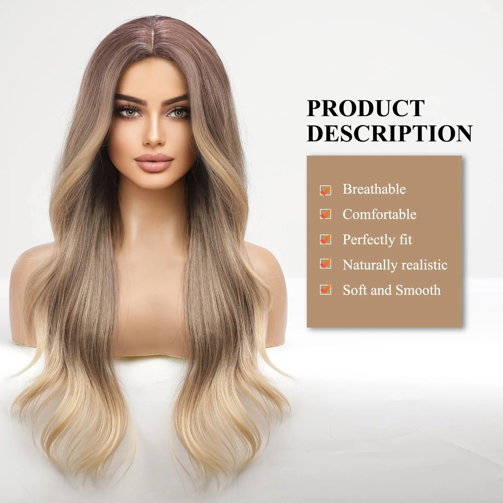 Heat Friendly Hair Wig Ombre Blonde - Image 2