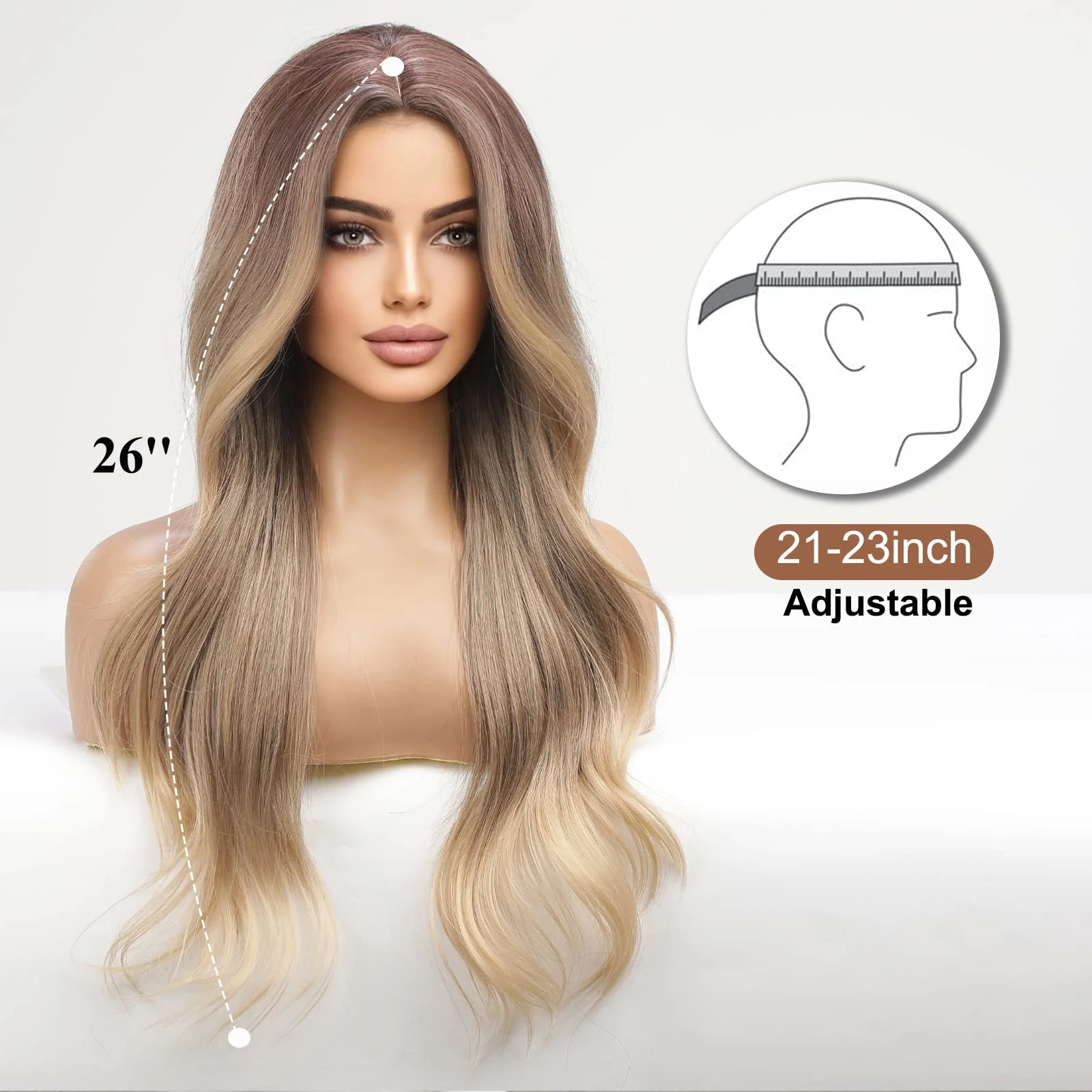 Heat Friendly Hair Wig Ombre Blonde - Image 3