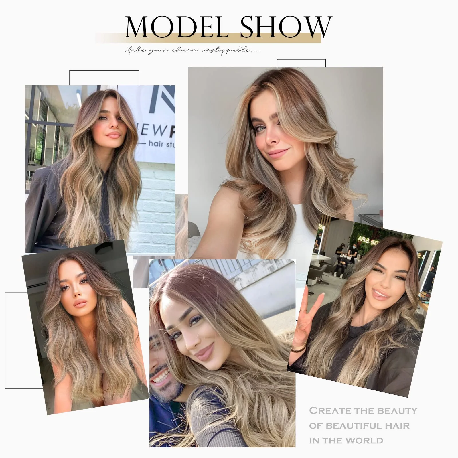 Heat Friendly Hair Wig Ombre Blonde - Image 6