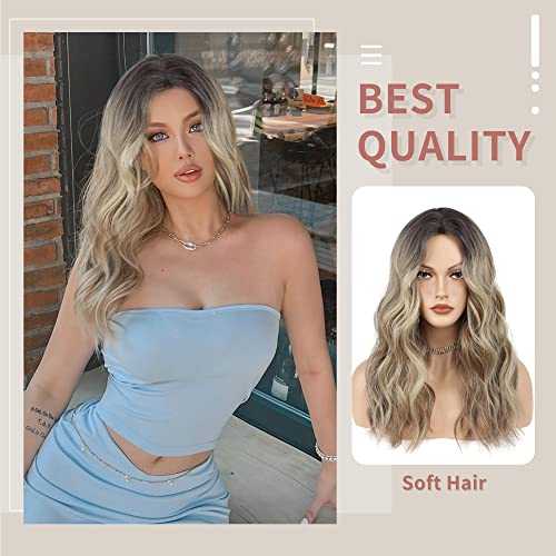 Heat Resistant Mixed Blonde Wig Long Wavy Wig - Image 2