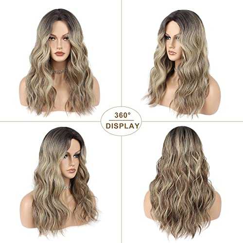 Heat Resistant Mixed Blonde Wig Long Wavy Wig - Image 6