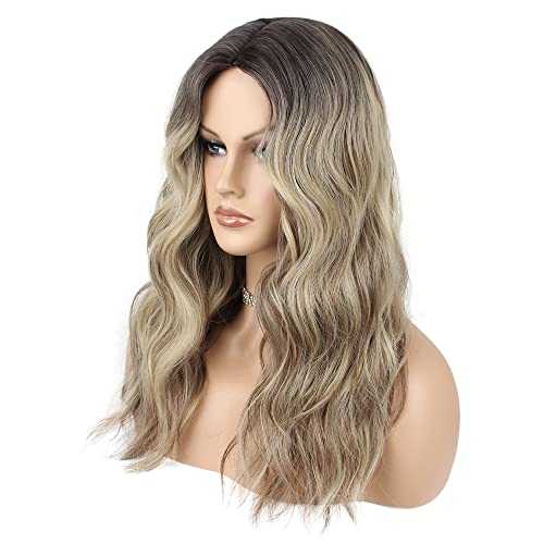 Heat Resistant Mixed Blonde Wig Long Wavy Wig - Image 7