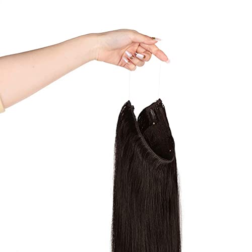 Hidden Crown Human Hair Halo Hair Extensions - Image 15