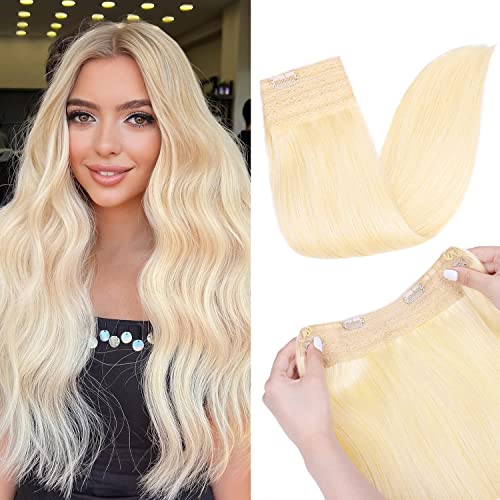 Hidden Crown Human Hair Halo Hair Extensions - Image 16