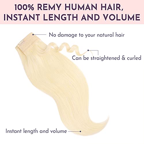 Hidden Crown Human Hair Halo Hair Extensions - Image 17