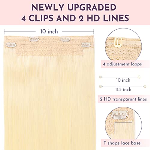 Hidden Crown Human Hair Halo Hair Extensions - Image 18