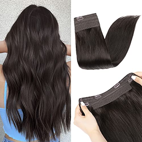 Hidden Crown Human Hair Halo Hair Extensions - Image 8