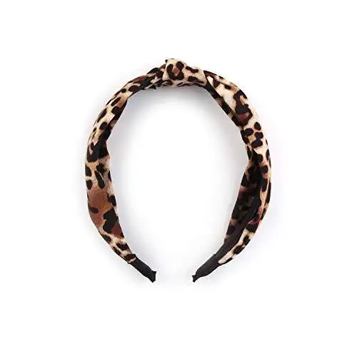 High Fashion Cheetah Print Head Band Hair 4 pcs Accessory Set - Image 4