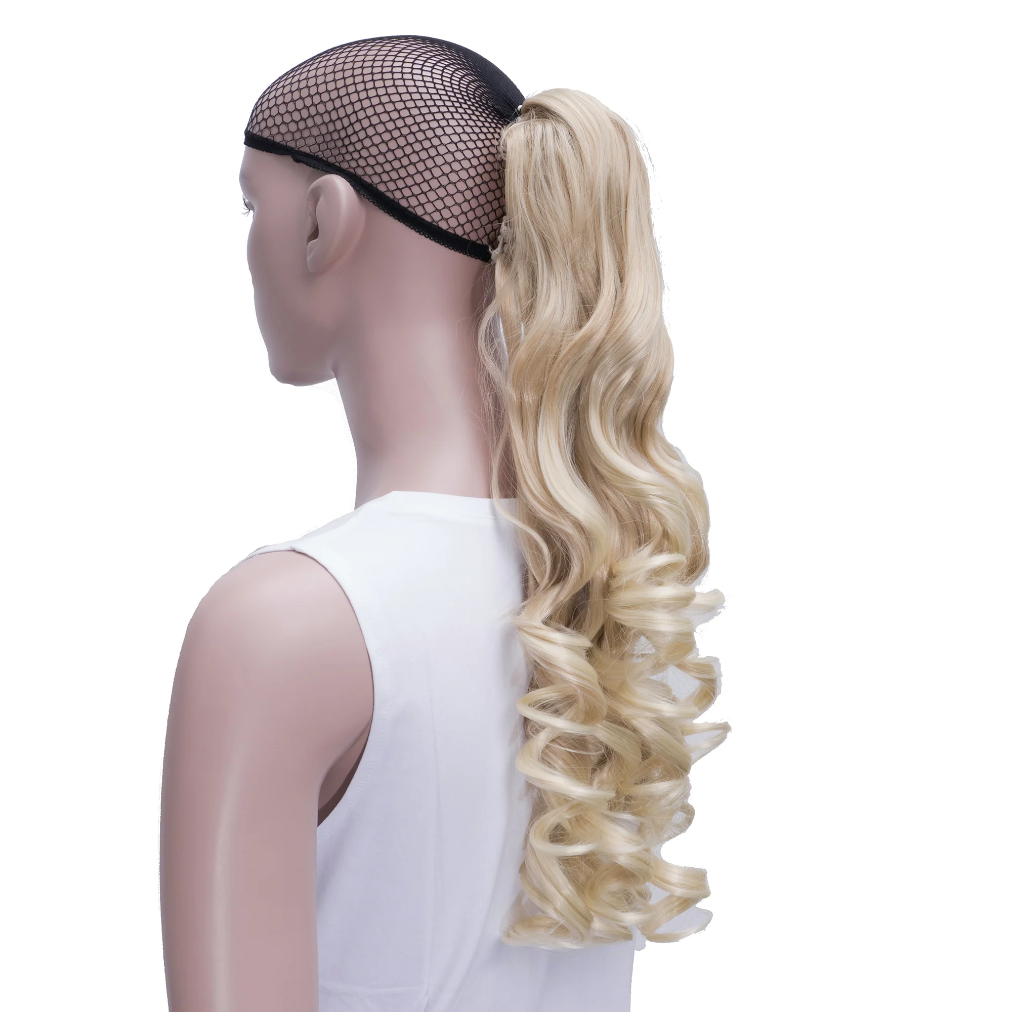 High Temperature 180g Long Curly Clip In Hair Extension Pony Tail - Image 3