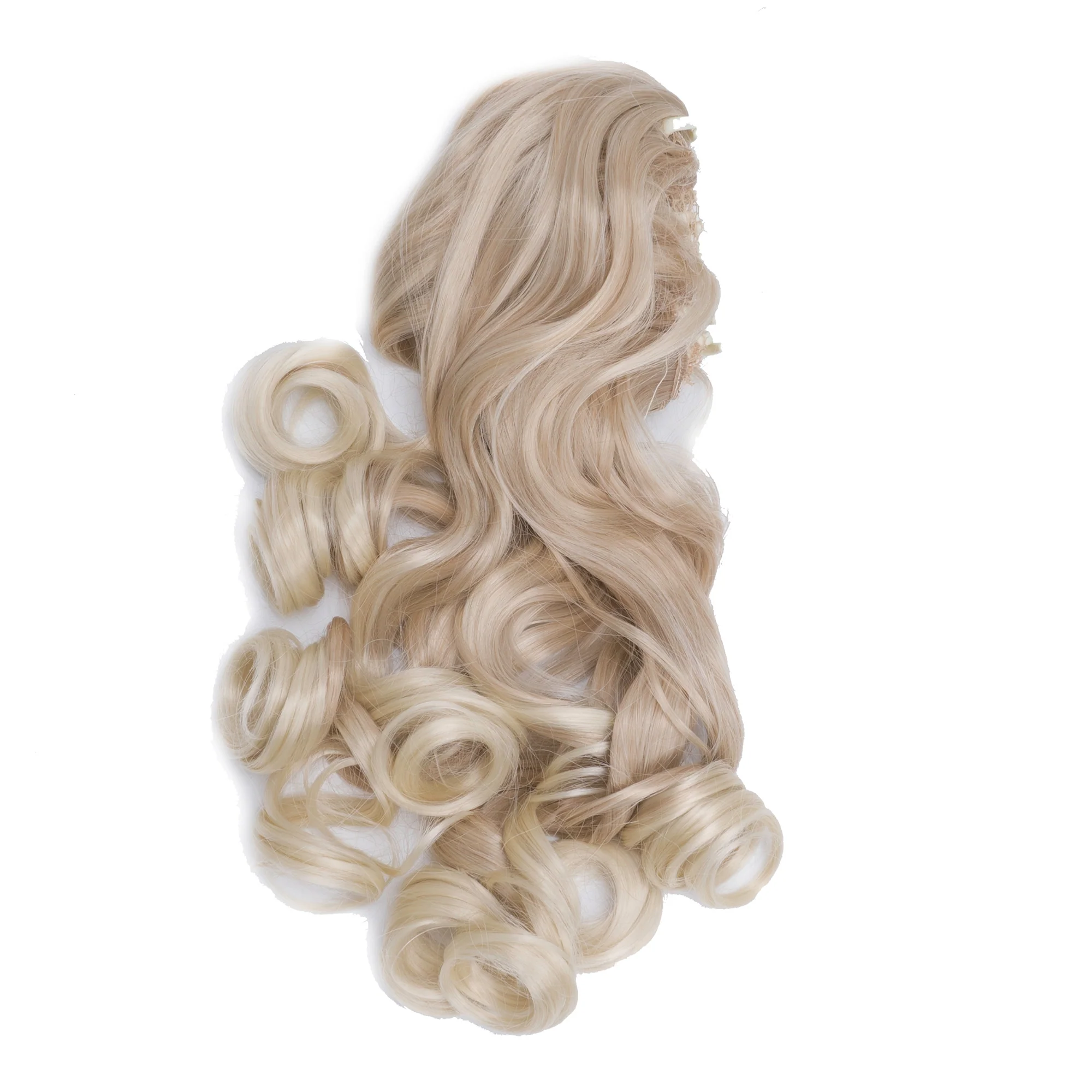 High Temperature 180g Long Curly Clip In Hair Extension Pony Tail - Image 5