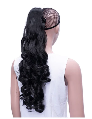 High Temperature 180g Long Curly Clip In Hair Extension Pony Tail - Image 6