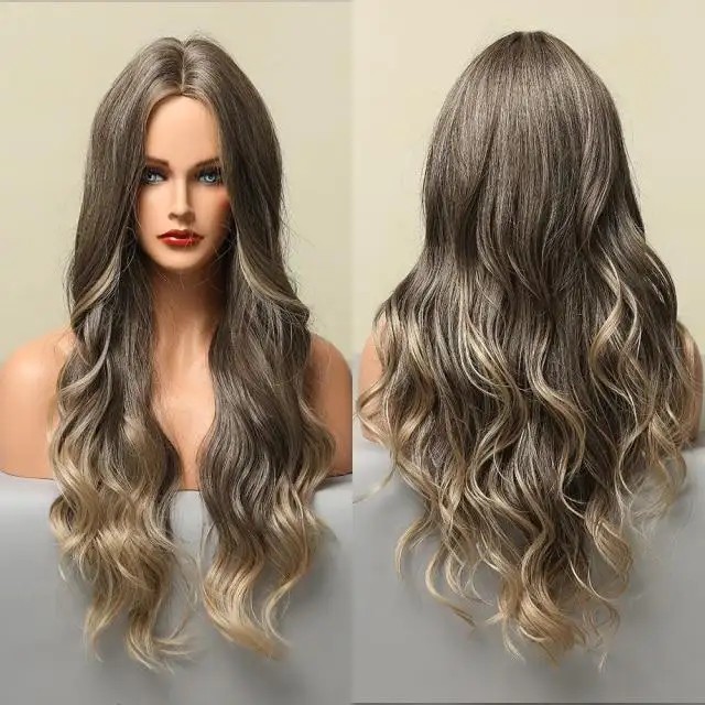 Highlighted Heat Friendly Wig with Body Waves - Image 13