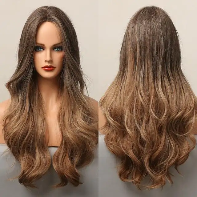 Highlighted Heat Friendly Wig with Body Waves - Image 14