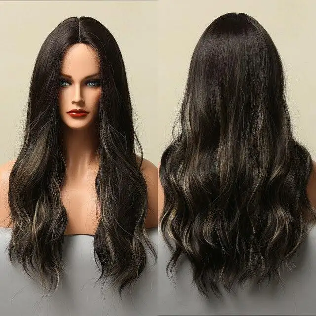 Highlighted Heat Friendly Wig with Body Waves - Image 16