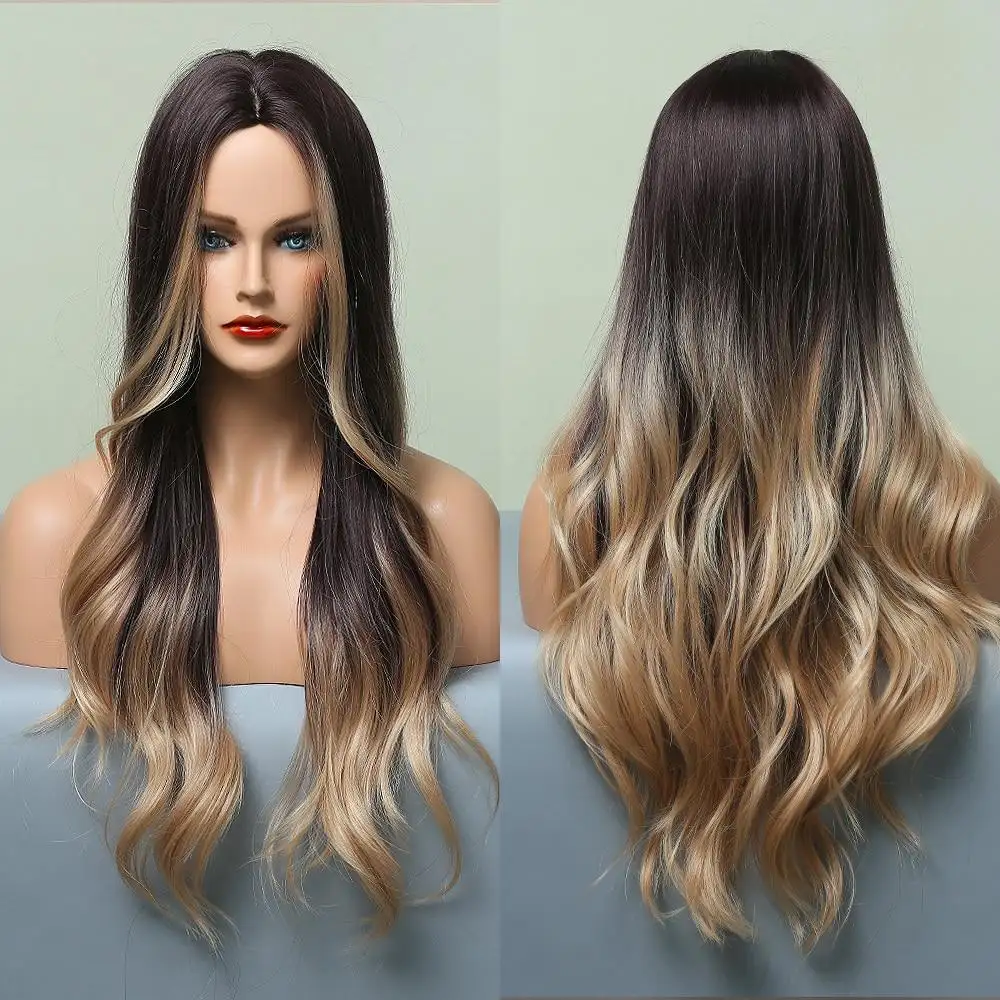 Highlighted Heat Friendly Wig with Body Waves - Image 2