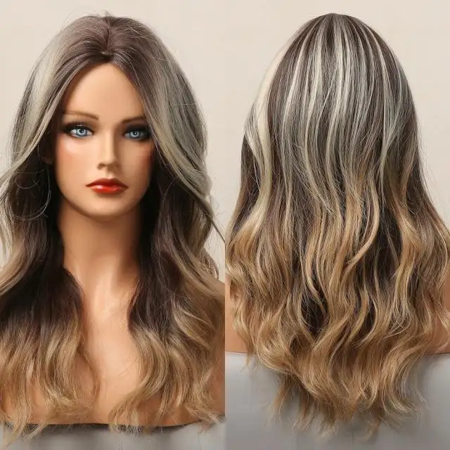 Highlighted Heat Friendly Wig with Body Waves - Image 24