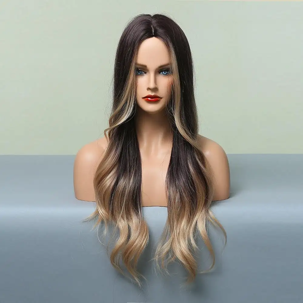 Highlighted Heat Friendly Wig with Body Waves - Image 4