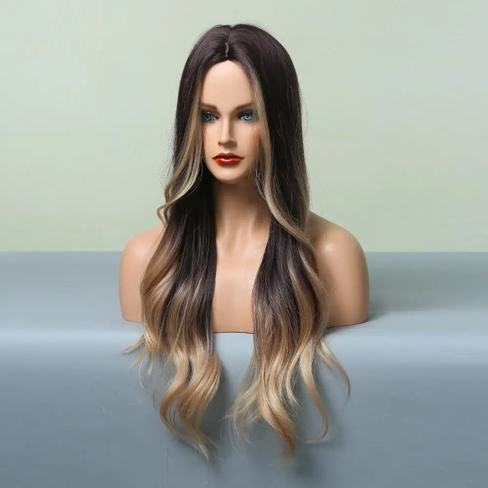 Highlighted Heat Friendly Wig with Body Waves - Image 6
