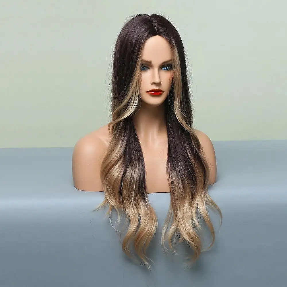 Highlighted Heat Friendly Wig with Body Waves - Image 7