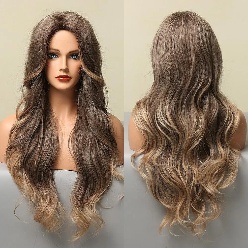 Highlighted Heat Friendly Wig with Body Waves - Image 8