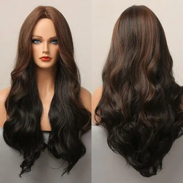Highlighted Heat Friendly Wig with Body Waves - Image 9