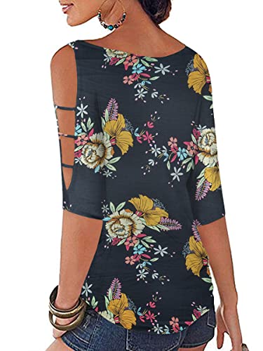 Hollowed Out Shoulder Fashion Shirt - Image 14
