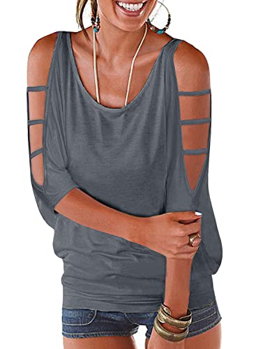 Hollowed Out Shoulder Fashion Shirt - Image 15