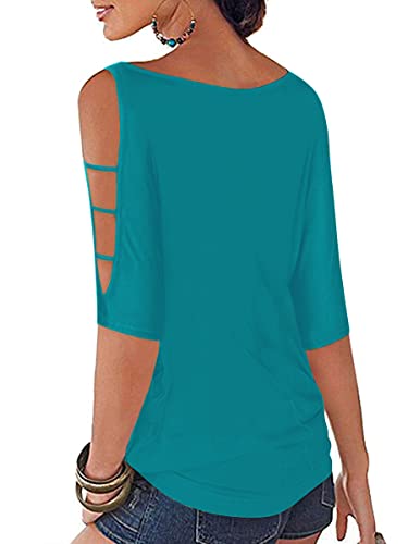 Hollowed Out Shoulder Fashion Shirt - Image 28