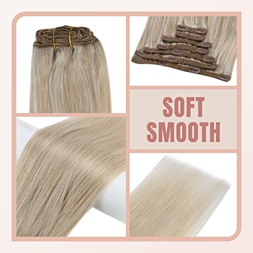 Human Hair Clip in Hair Extensions -7 Pcs set - Image 11