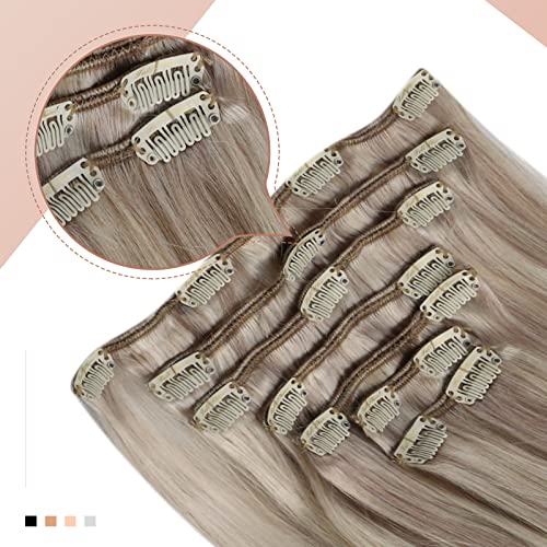 Human Hair Clip in Hair Extensions -7 Pcs set - Image 22