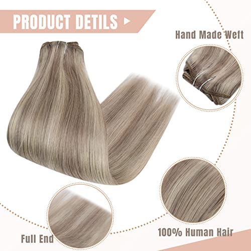 Human Hair Clip in Hair Extensions -7 Pcs set - Image 23