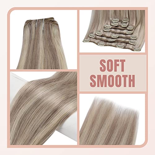 Human Hair Clip in Hair Extensions -7 Pcs set - Image 24