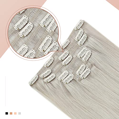 Human Hair Clip in Hair Extensions -7 Pcs set - Image 3