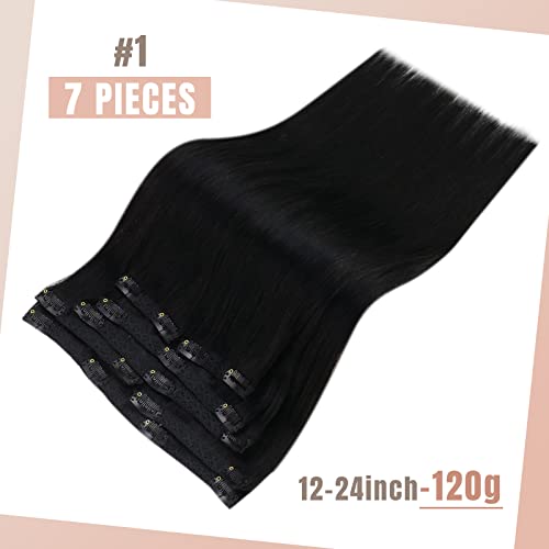 Human Hair Clip in Hair Extensions -7 Pcs set - Image 30