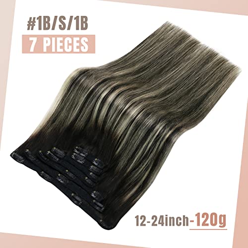 Human Hair Clip in Hair Extensions -7 Pcs set - Image 35