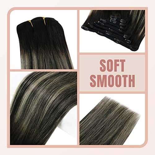Human Hair Clip in Hair Extensions -7 Pcs set - Image 38