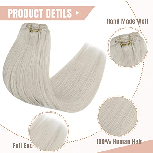 Human Hair Clip in Hair Extensions -7 Pcs set - Image 4