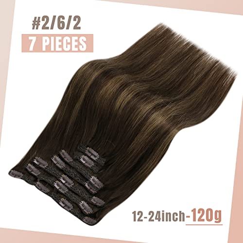 Human Hair Clip in Hair Extensions -7 Pcs set - Image 49