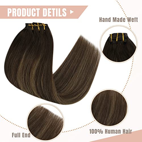 Human Hair Clip in Hair Extensions -7 Pcs set - Image 51
