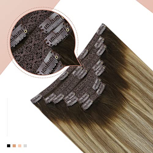 Human Hair Clip in Hair Extensions -7 Pcs set - Image 56