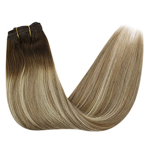 Human Hair Clip in Hair Extensions -7 Pcs set - Image 60