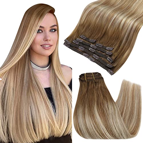 Human Hair Clip in Hair Extensions -7 Pcs set - Image 78