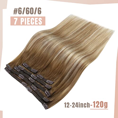 Human Hair Clip in Hair Extensions -7 Pcs set - Image 79
