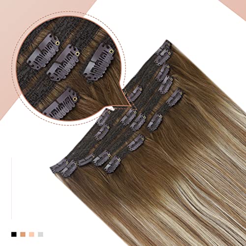 Human Hair Clip in Hair Extensions -7 Pcs set - Image 80