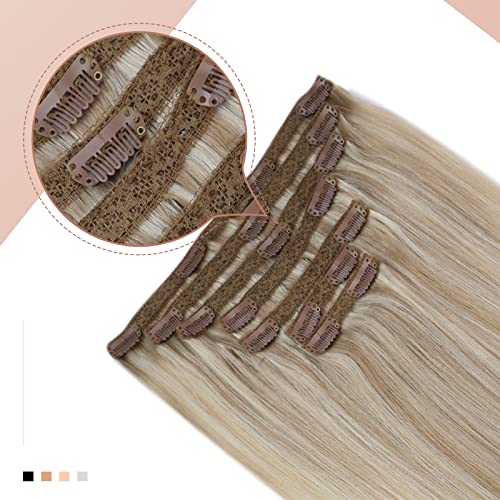 Human Hair Clip in Hair Extensions -7 Pcs set - Image 9